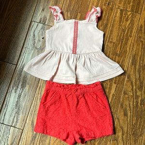 Janie and Jack sleeveless shirt with matching shorts- 5